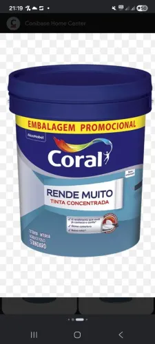 Tinta rende muito branco neve lacrada