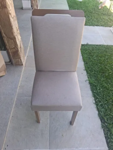 Cadeiras Estofadas Bege - Bom Estado - R$ 50 Cada