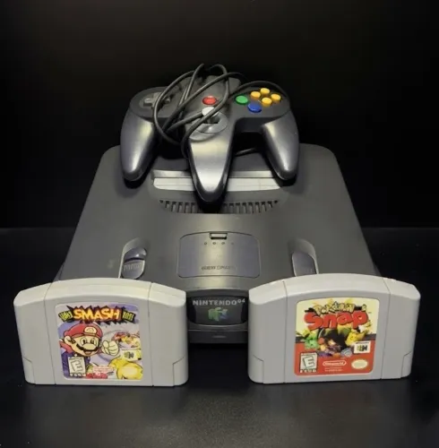 NINTENDO 64 COM 2 JOGOS