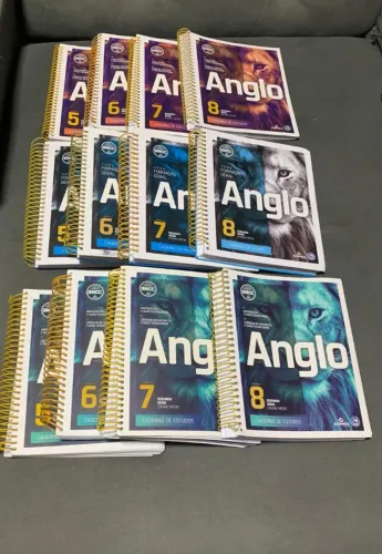 kit de livros do Sistema Anglo de Ensino - 2ª série do Ensino Médio ! Material completo