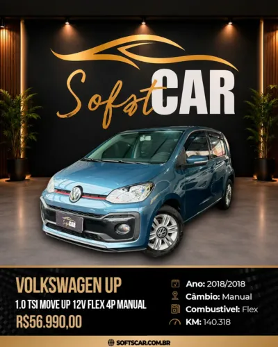 Volkswagen Up! Move 1.0 TSI Total Flex 12V 5P 2018