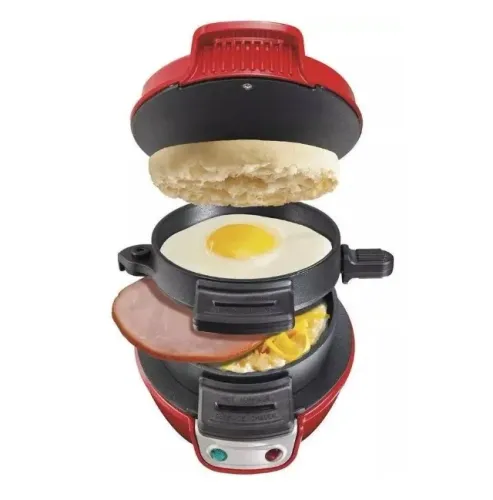 Sanduicheira Grill Multiuso - Vermelha - Hamilton Beach - 110v