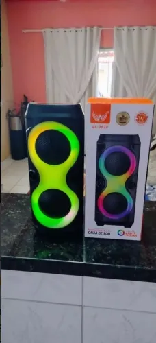 Caixa de Som Bluetooth 30W com LED RGBv