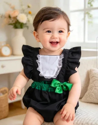 Fantasia formatura para bebe veste até 1 ano e meio . Modelo unissex