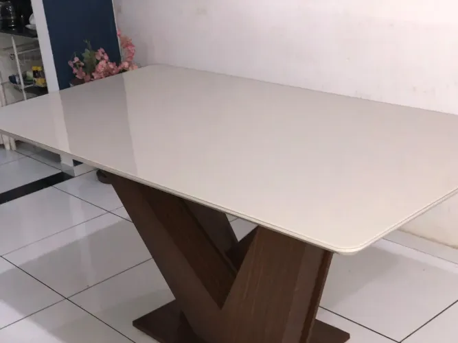 MESA DE JANTAR MODERNA 6 LUGARES
