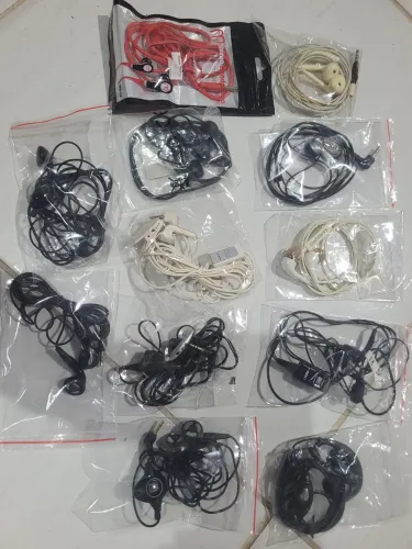 Lote fone ouvido celular antigo p1 p2 2nokia 2lg moto v8 etc