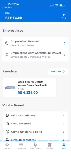 Sofá luxuoso 