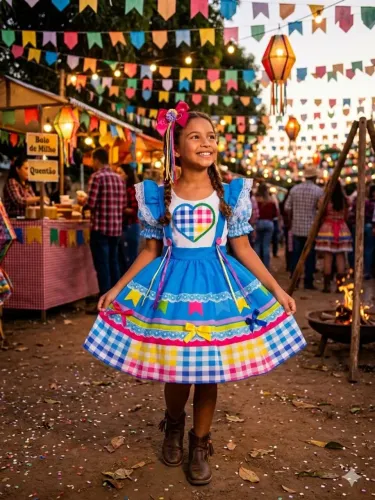Vestido de quadrilha - vestido junino 