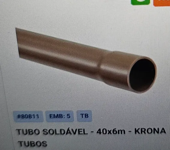 Tubo Soldável Krona marrom 40mx6m