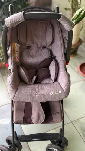 Kit Desapego Urgente: Bebê Conforto Cosco + Carrinho Multikids (Apenas o Kit)