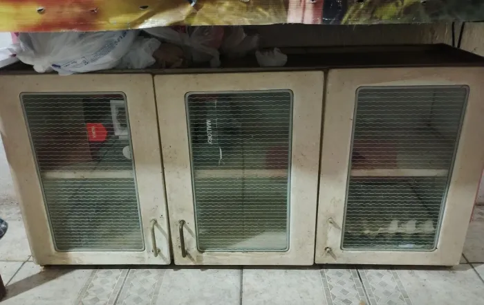Armário de ferro para cozinha com 03 compartimento