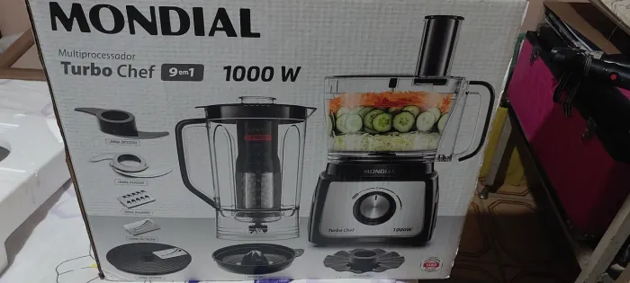 Multiprocessador Turbo Chef Mondial 9 em 1 1000w 127v