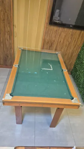 Mesa de Sinuca com Vidro