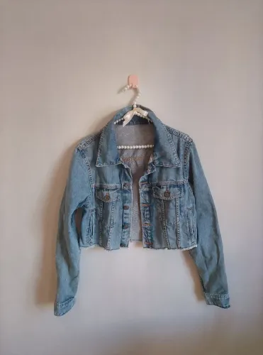 Jaqueta Jeans Rosa Chá 