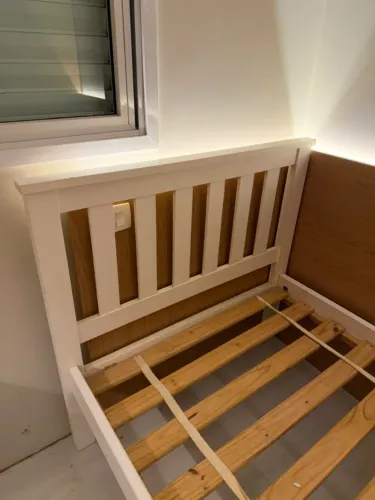 Cama Solteiro Tok Stok Branca