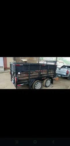 Carretinha dois eixos articulado