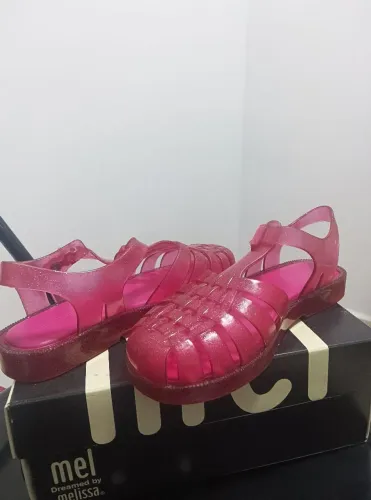 Sandália Melissa 31 rosa gliter