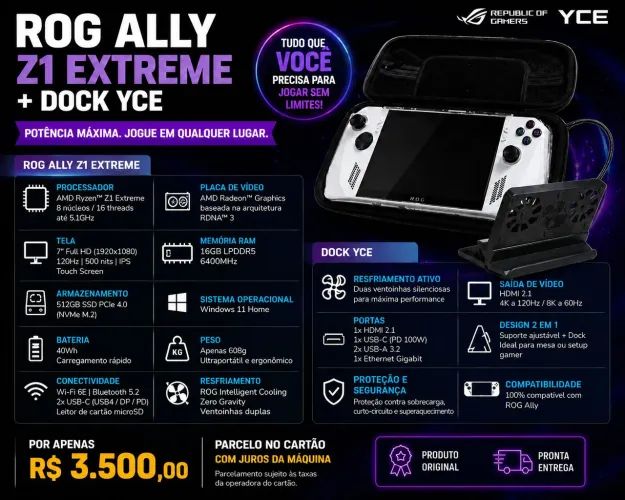Asus Rog Ally Z1 Xtreme 