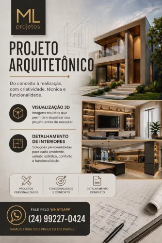 Projeto arquitetônico e visualização 3D