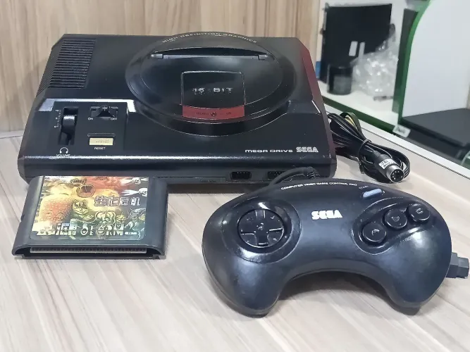 Mega drive Tec Toy completo compatível Sega CD