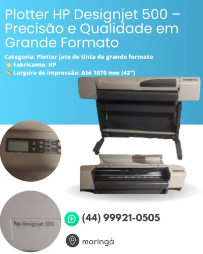 VENDE-SE IMPRESSORA PLOTTER HP 500