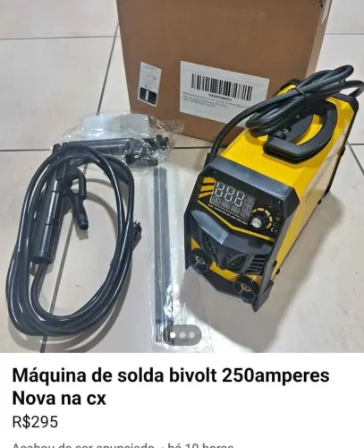 Maquina de solda bivolt 250amperes