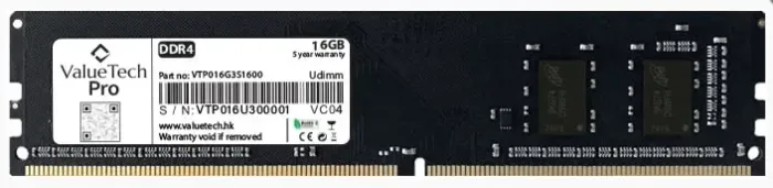 Memória Desktop 16GB 2666Mhz DDR4 Valuetech Pro