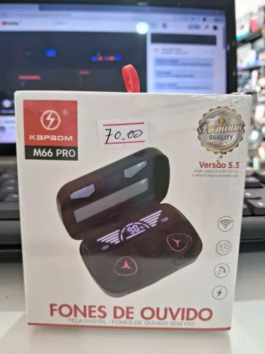 Fone de Ouvido Kapbom M66 Pro