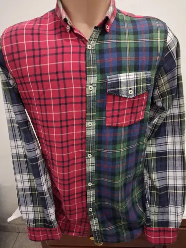 Camisa masculina xadrez Zara tam M flanelada