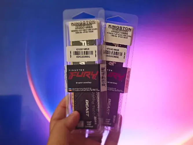 MEMÓRIA RAM KINGSTON FURY BEAST 16GB (2x8GB) LACRADA