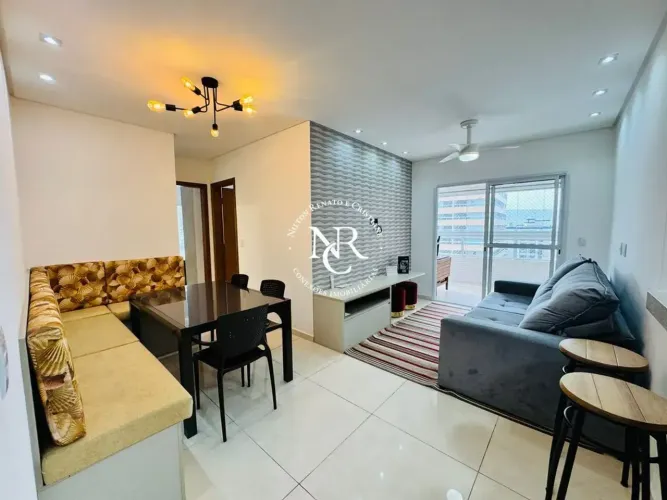 Apartamento á venda no Boqueirão, Praia Grande, com 2 suítes, lazer e 2 vagas de garagem