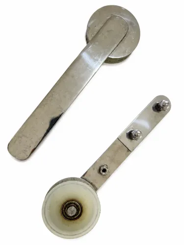 Par de Roldanas 75mm para Porta de Vidro de Correr com Rolamento