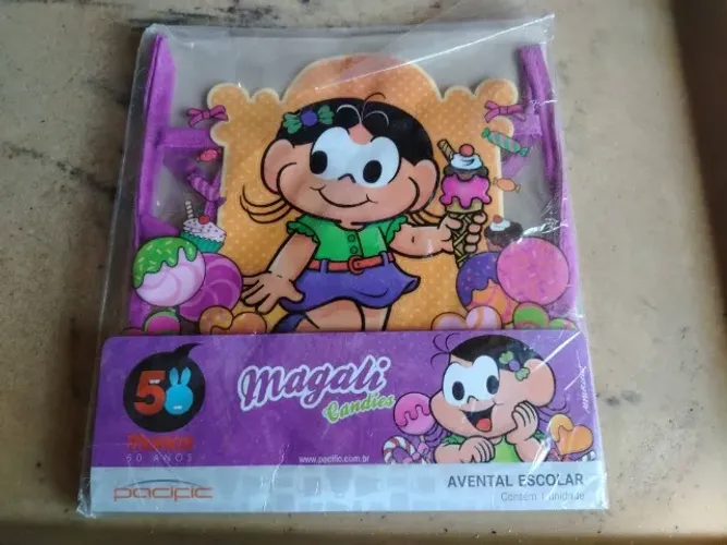 Avental Infantil Magali Candies - Turma da Monica 50 Anos