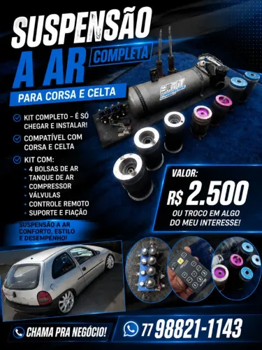 Suspensão a ar para Corsa 