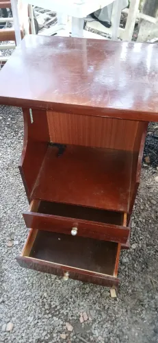 armário de canto de cama com gaveta
