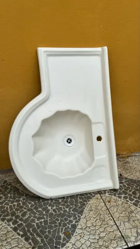 Pia Banheiro 62x44 cm - Branca