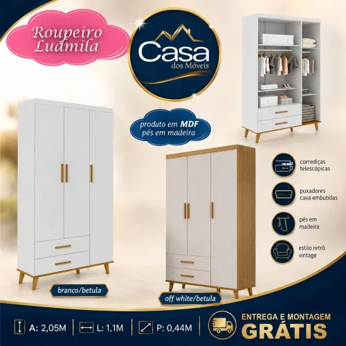 Guarda roupa Infantil Ludimila