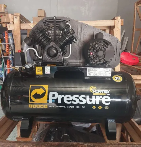 Compressor de ar 100L 2hp 140Libras Pressure - Novo /Loja