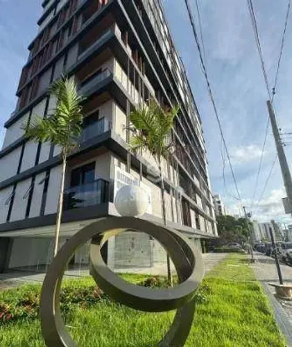 Flat com 1 dormitório à venda, 25 m² por R$ 380.000,00 - Ponta de Campina - Cabedelo/PB