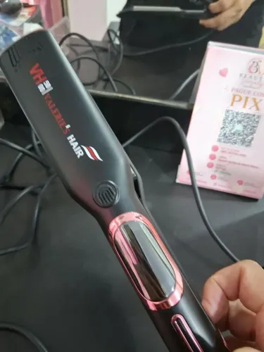 Prancha Cabelo Valerie's Hair Titanium VH5000 260°C Íon LCD Bivolt