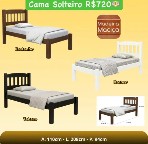 Cama solteiro