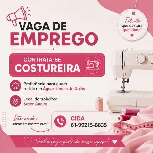 Contrata-se costureira