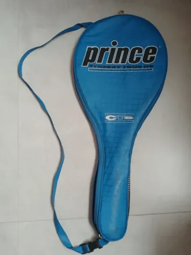 capa de raquete de tênis prince synergy tour azul reforçada com respiro rara usada