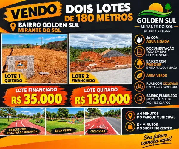 Lotes no golden sul montes claros