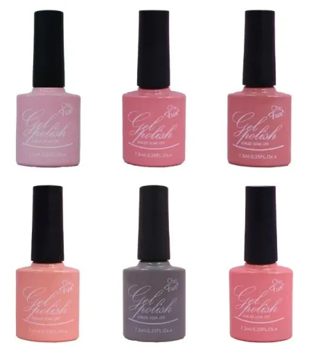 Kit Esmalte Gel 6 Un UV LED