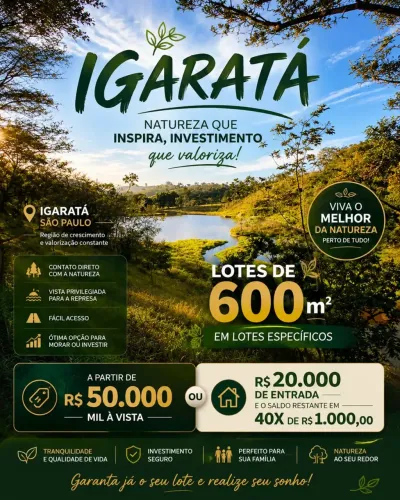 Imóvel para venda com 600 metros quadrados em Águas de Igaratá - Igaratá - SP