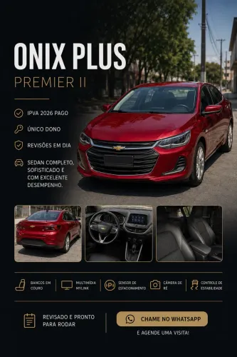 Chevrolet Onix Sedan Plus Premier 1.0 12V TB Flex Aut. 4P 2020
