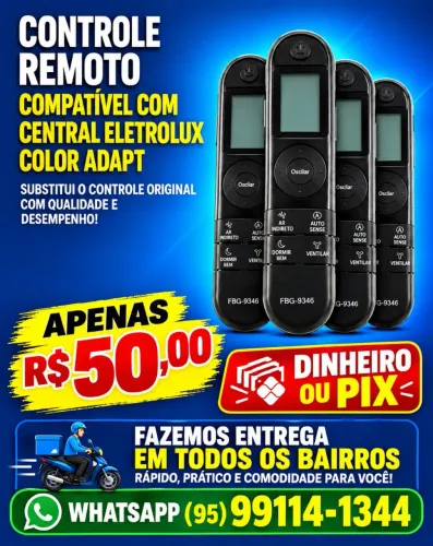 Controle Para Central De Ar Eletrolux
