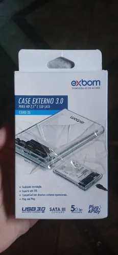 HD Externo WD Blue 1TB USB 3.0 - Novo