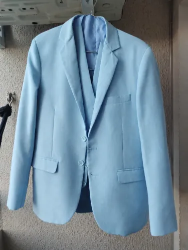 Conjunto Blazer Terno Azul Bebe 46